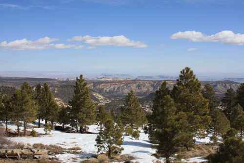 Bryce canyon sous la neige