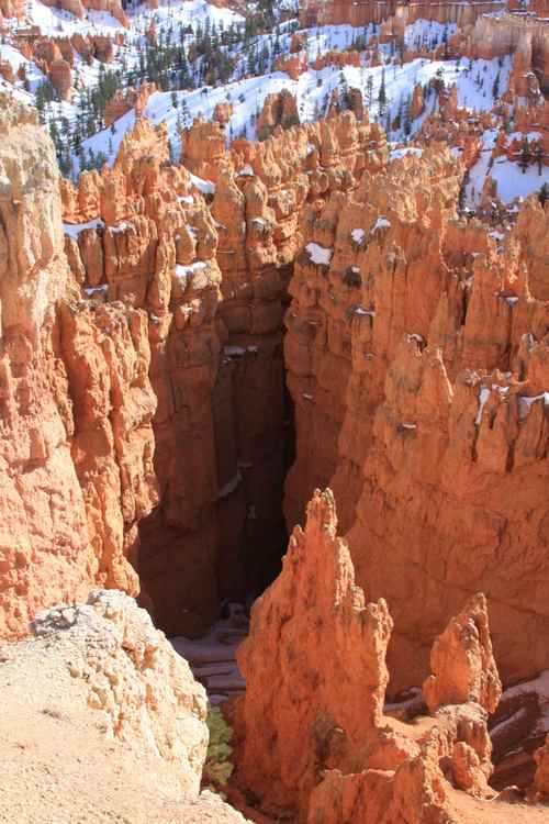 Descente dans Bryce Canyon que l'on fera le lendemain, impressionant! 